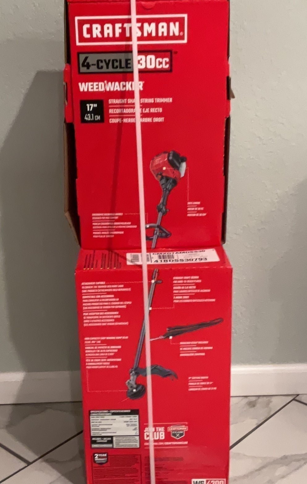 CRAFTSMAN 30-cc 4-Cycle 17-in Straight Shaft Gas String Trimmer