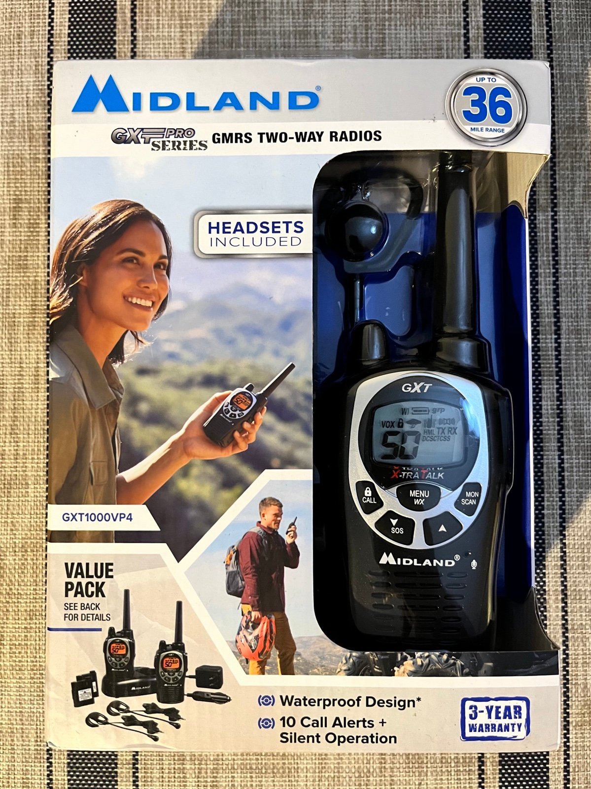 Midland GXT1000VP4 50 Channel Two-Way Radio