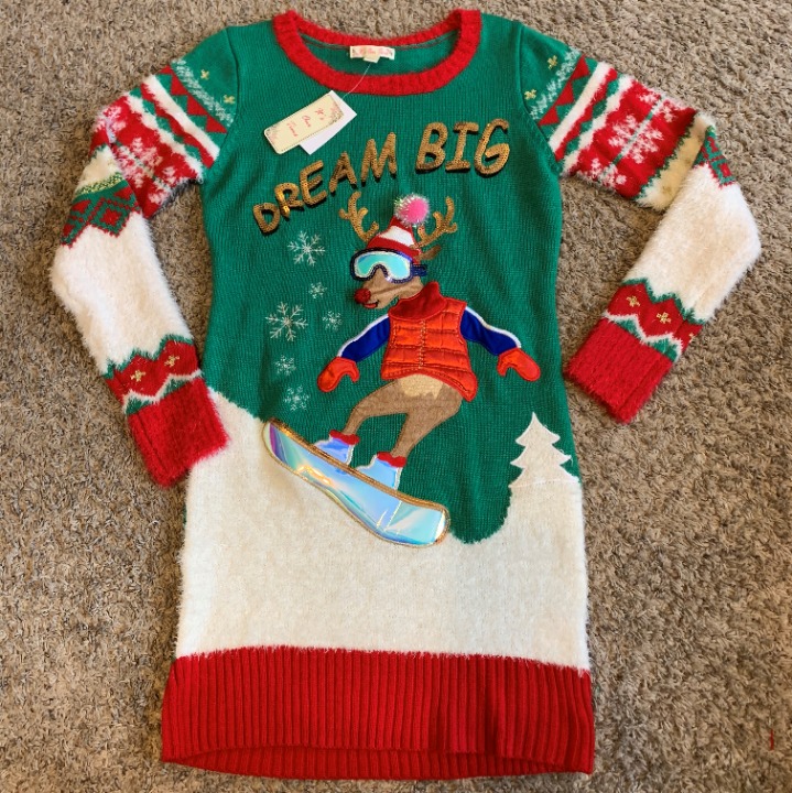 Big Rudolph Ugly Christmas Sweater Med