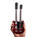 Axe Heaven Gibson SG EDS-1275 Doubleneck Cherry Mini Guitar Collectible