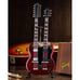 Axe Heaven Gibson SG EDS-1275 Doubleneck Cherry Mini Guitar Collectible