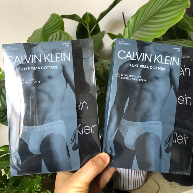 CK mens pima cotton underwear 2 packs size S
