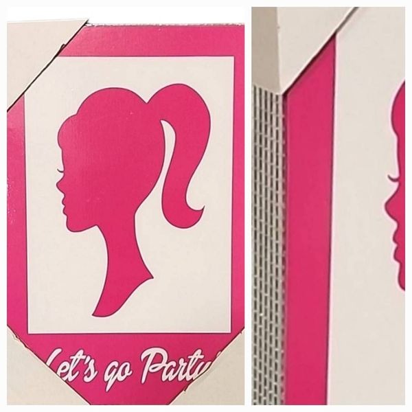 Barbie, Let's Go Party Mirrored Border Wooden Wall Decor