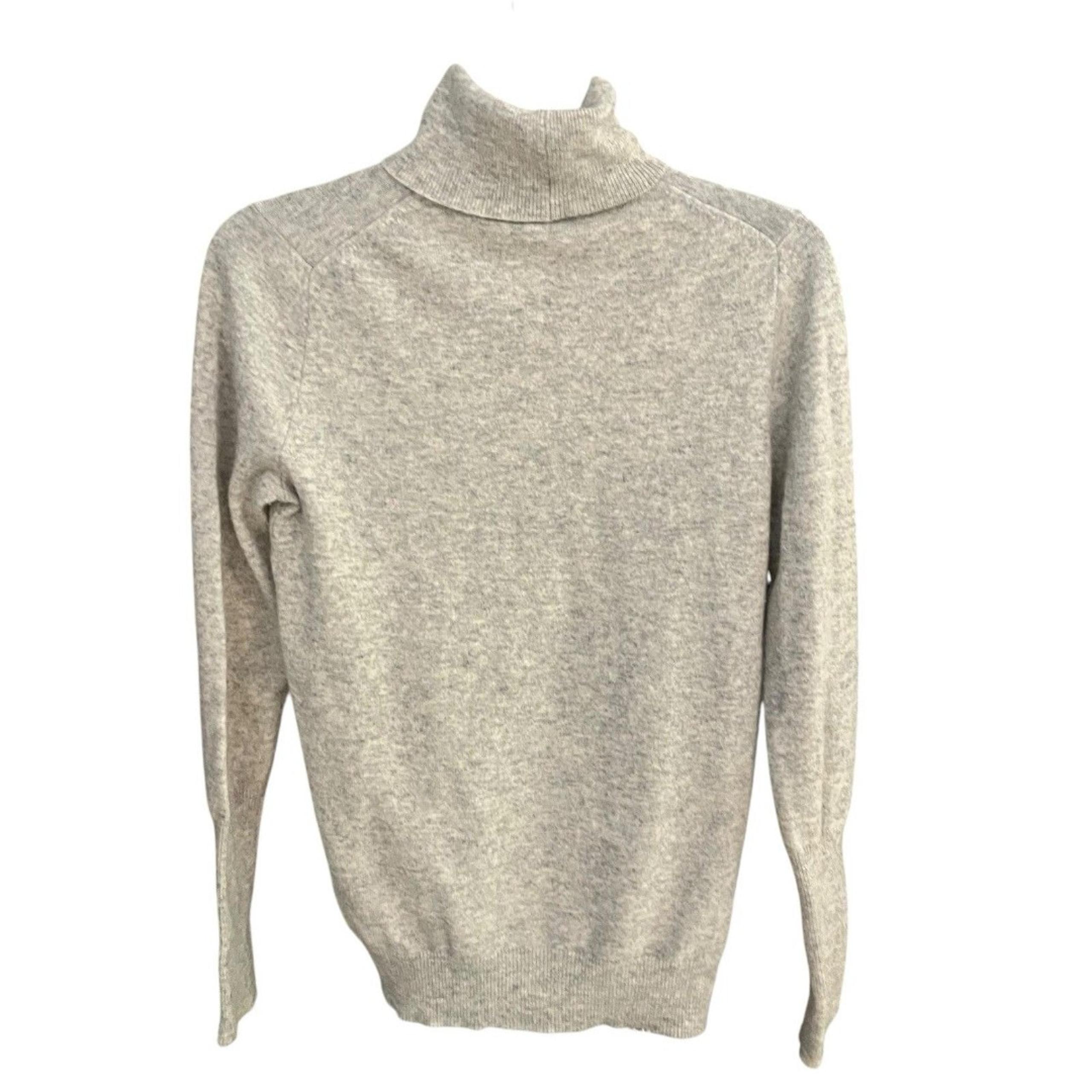 J Crew women's S long sleeve wool/nylon/cashmere blend knit turtle neck sweater