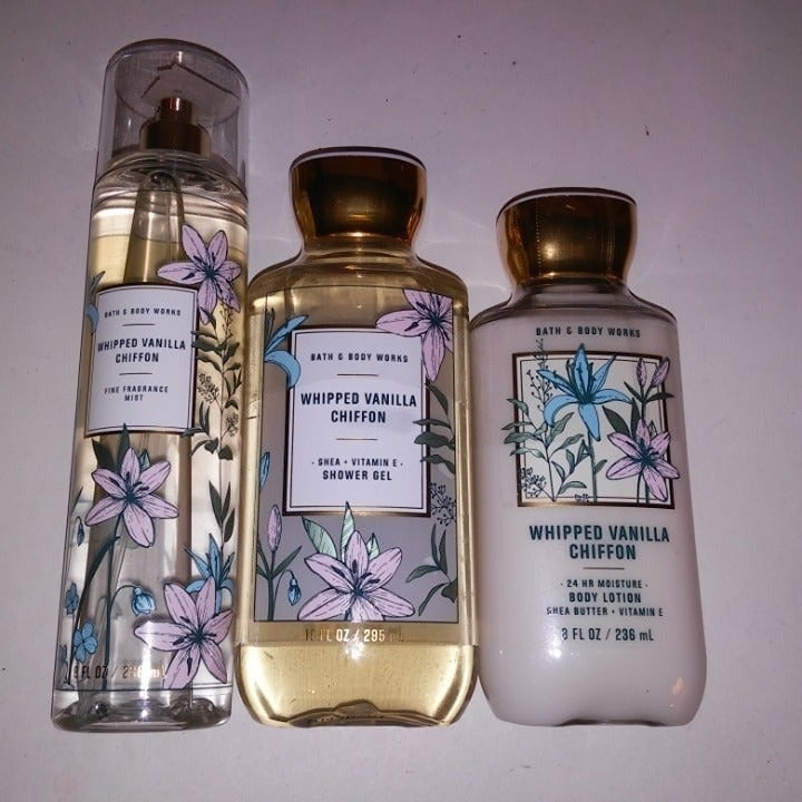 Set of 3 Bath & Body Works Whipped Vanil