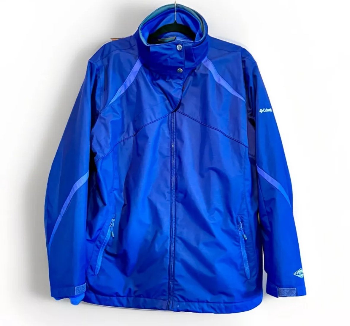 Blue Columbia 3-In-1 Interchange Jacket Shell & Fleece - Women's 2X -EUC- (190)