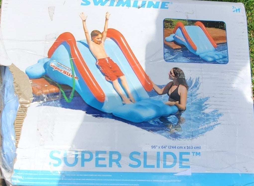 Pool water Summer Outside Inflate Super Slide toy