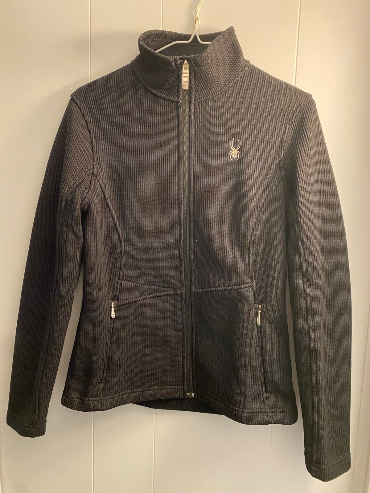 Spyder Core Sweater Full Zip Nit Fleece Jacket Women’s Medium Black