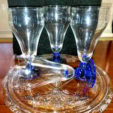 Bromolli Rocco Majorca Footed Tumblers/ Ice Tea or Ice Cream