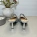 Betsey Johnson Clark Glass Bead Slingback Pump Silver Women's 7M Tried on