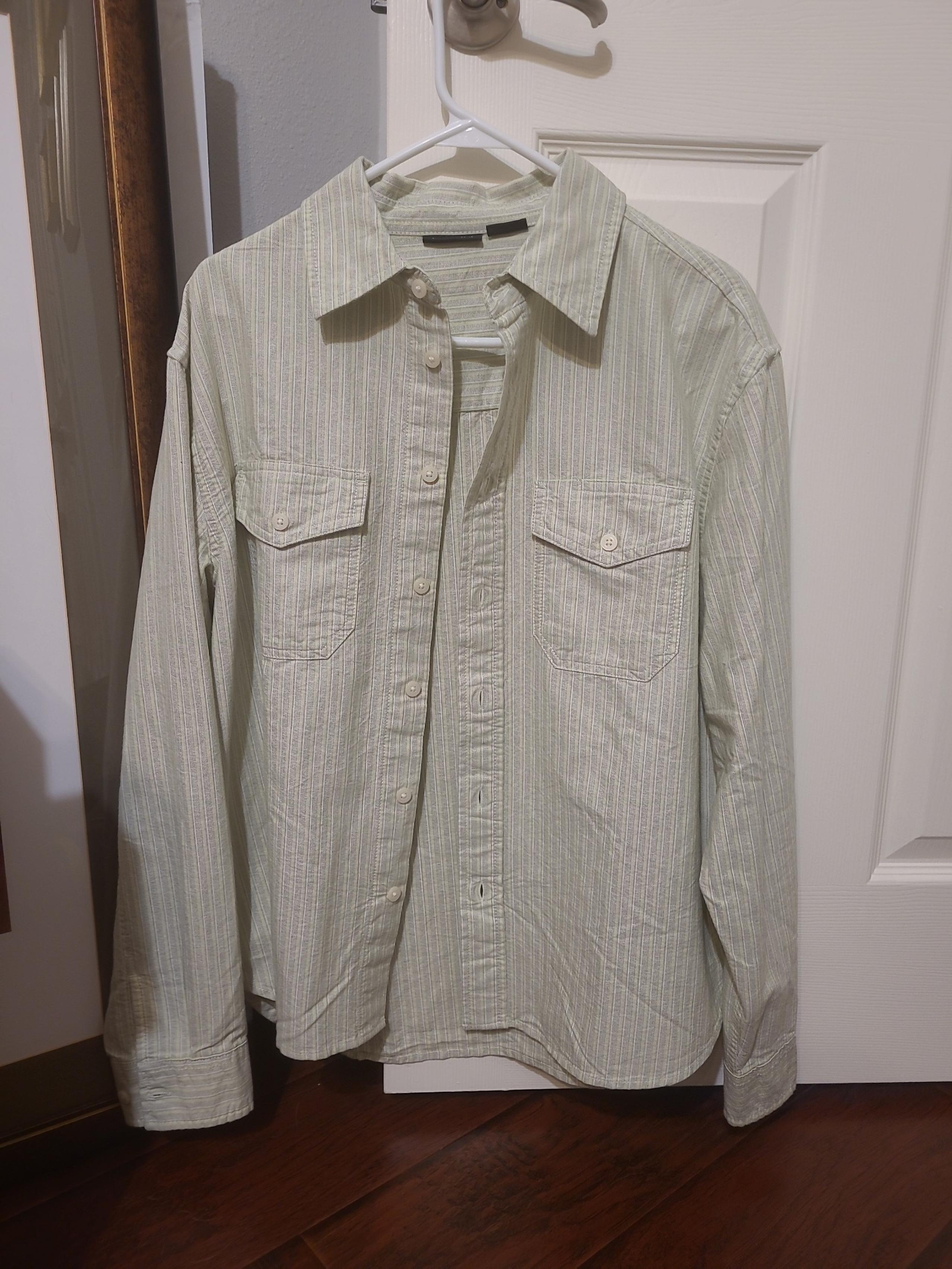 Urban outfitters mens striped button up shirt