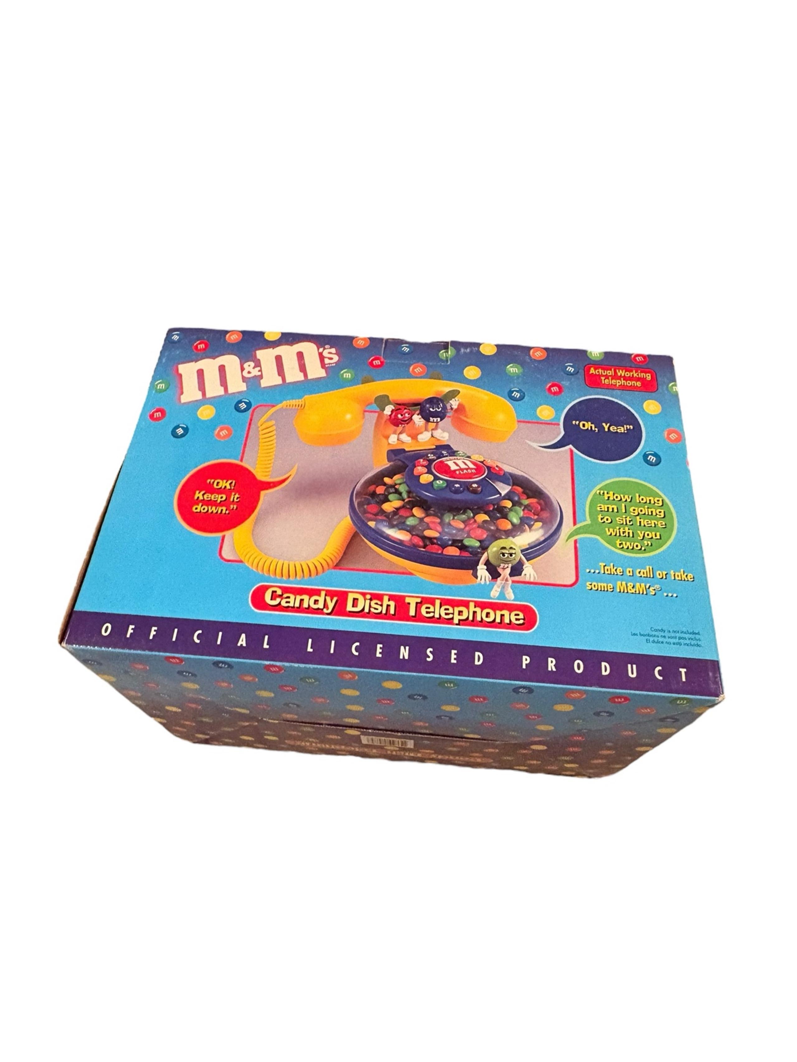 Rare Vintage M&M's Candy Dish Telephone Collectible Phone NIB New in Box! Untest - Mars