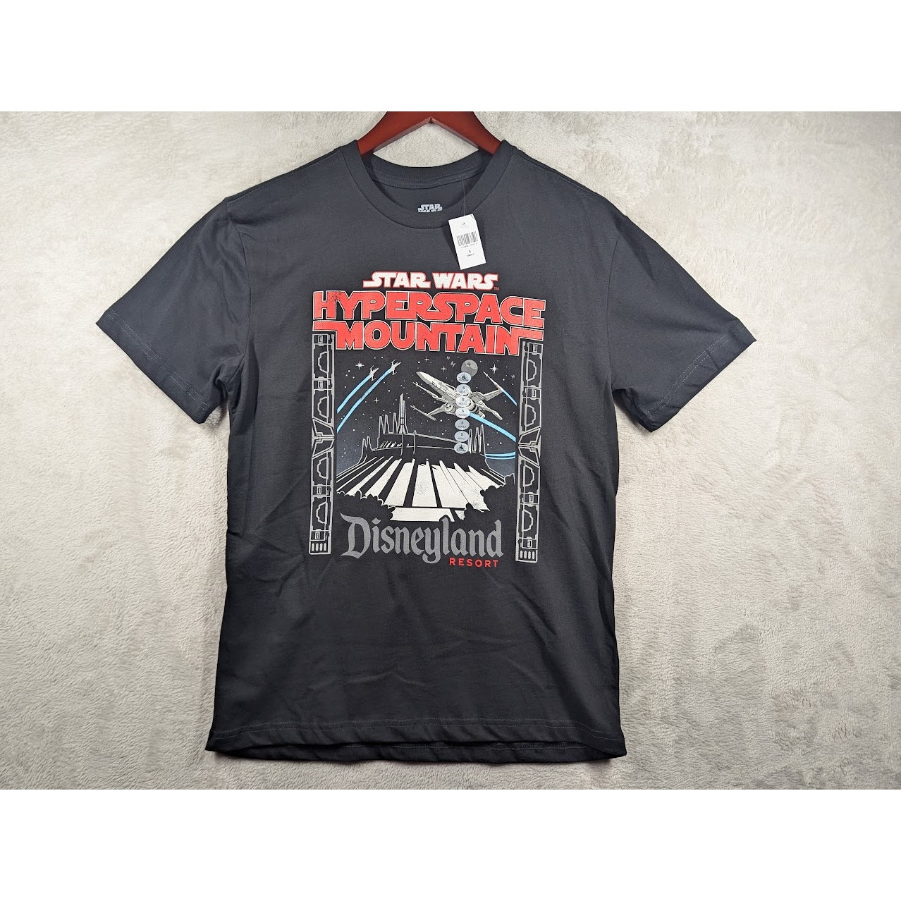 NWT Disneyland Star Wars Hyperspace Mountain Shirt Size SMALL Space Mountain