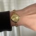 Women's Gold and Tan Watch