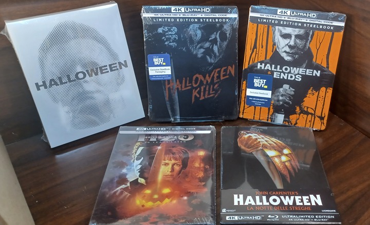Halloween (2018, EURO IMPORT)+Kills+Ends+H20+Halloween 1978 4K Steelbooks NEW!