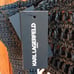 Karl Lagerfeld Paris Antibes NWT Large Woven Straw Tote Bag Black Double Handle