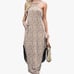 Side Split Halter Maxi Dress With Pockets