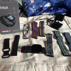 Fitbit Versa 3 Smart Watch Bundle