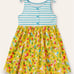 Mini boden floral bird Shoulder Hotchpotch Dress 3/4y