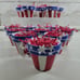Patriotic Hand Painted Terracotta Mini Pots Set of 14