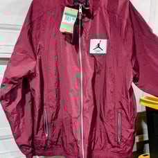 Jordan Essentials Statement Cherrywood Red Warm-up Jacket DQ7336-680 Men's Sz XL