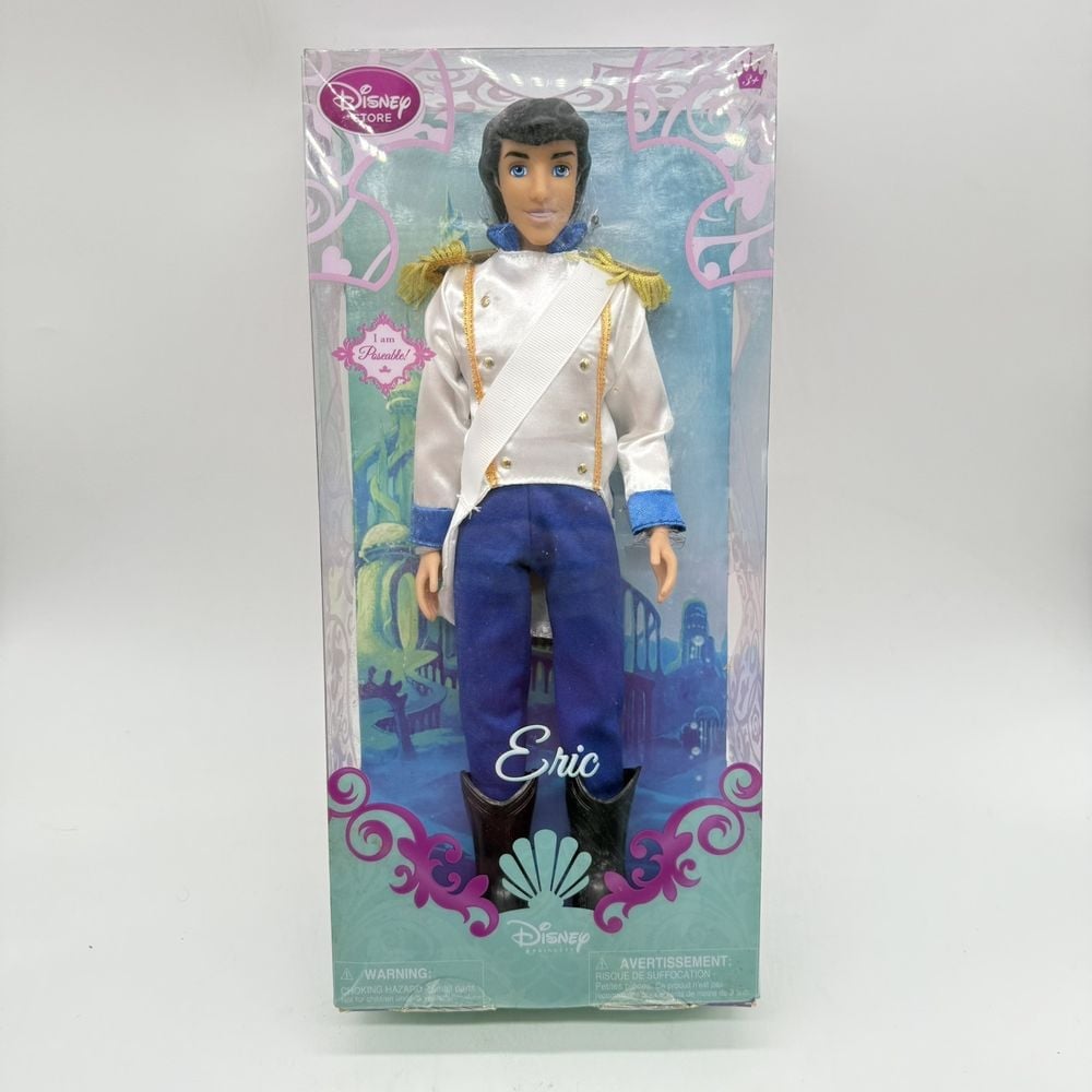 Disney Store Little Mermaid Prince Eric Classic Doll Collection Wedding Suit New