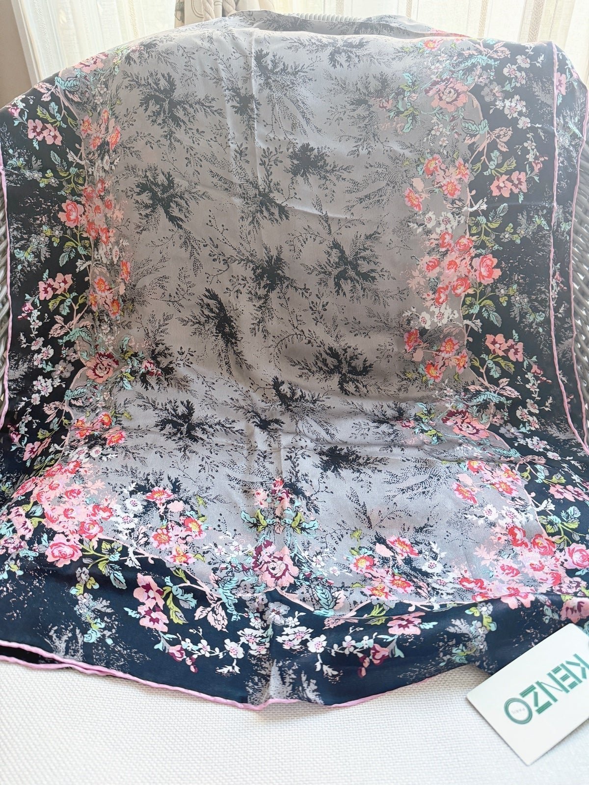 KENZO France製 シフォン シルク アンサンブル