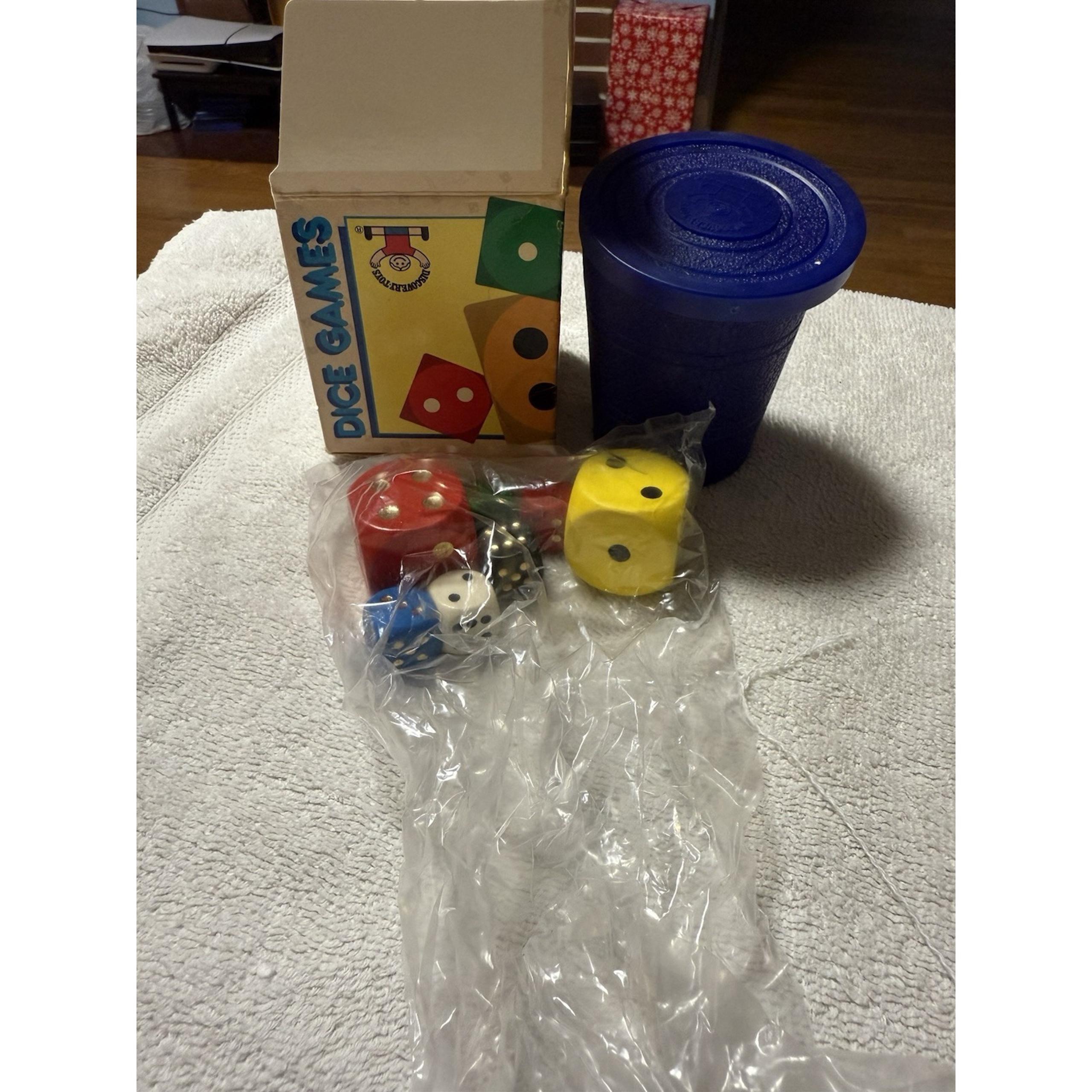 Vintage 1984 Discovery Toys Dice Game Set