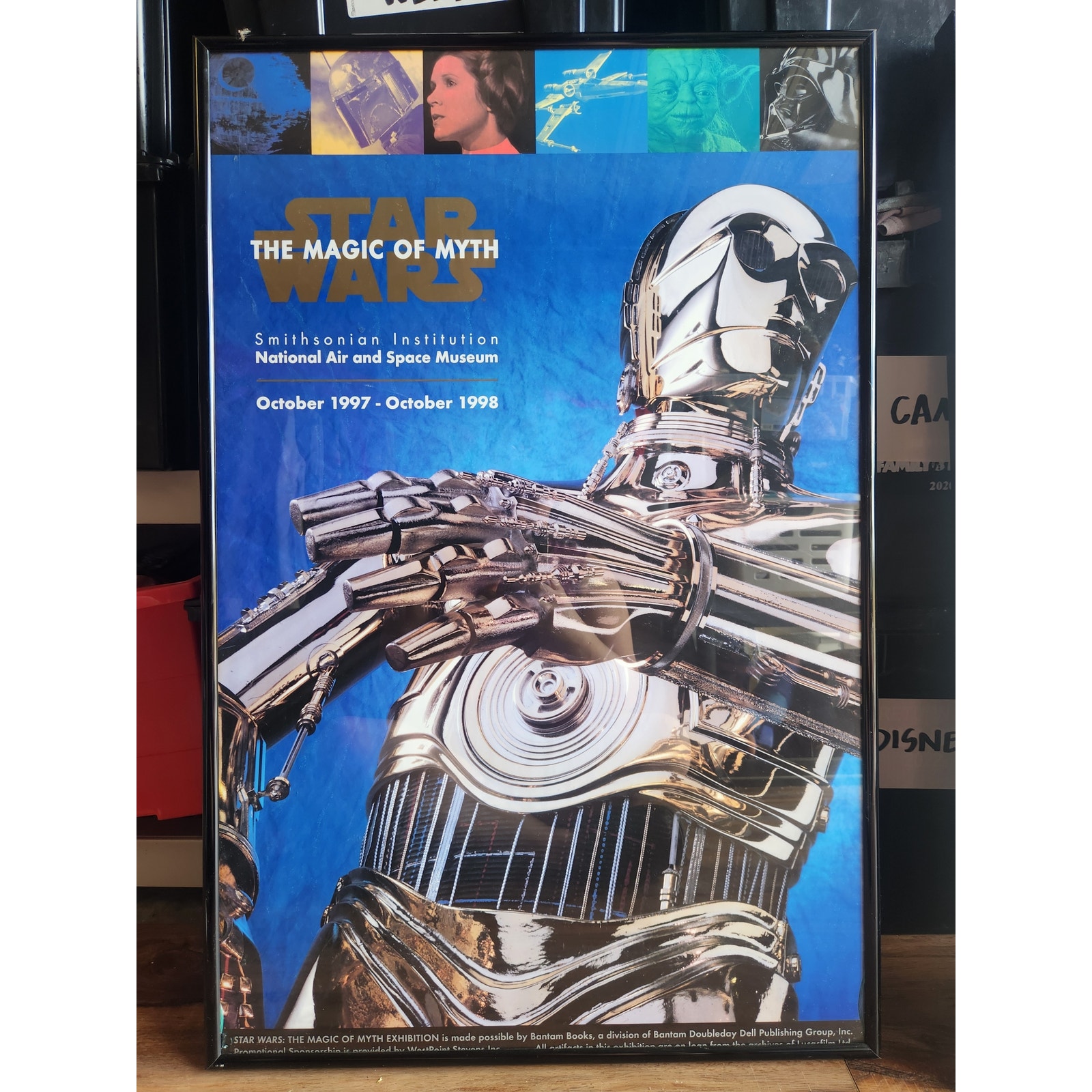 Star Wars 1997-1998 Smithsonian Collection Magic of the Myth Custom Frame Poster