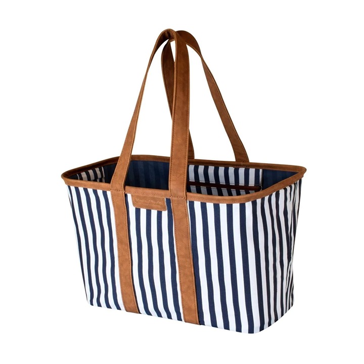 CleverMade 30L SnapBasket LUXE Reusable Collapsible Durable Grocery Shopping Bag