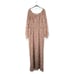 Ivy City Cream Tan Floral Willow Jumpsuit XL Cottagecore Boho Countryside Chic