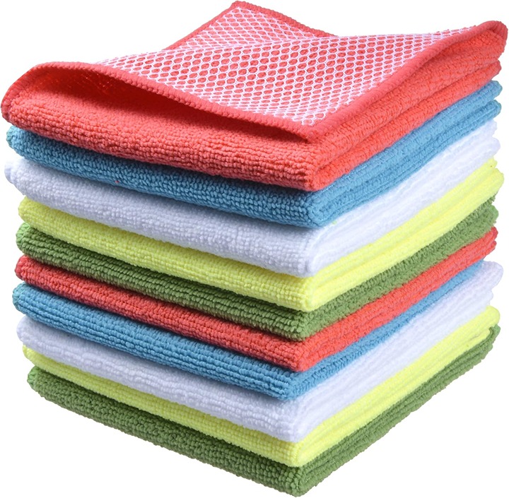 Microfiber Dish Cloth for Washing Dishes 12inchx12inch 10pack