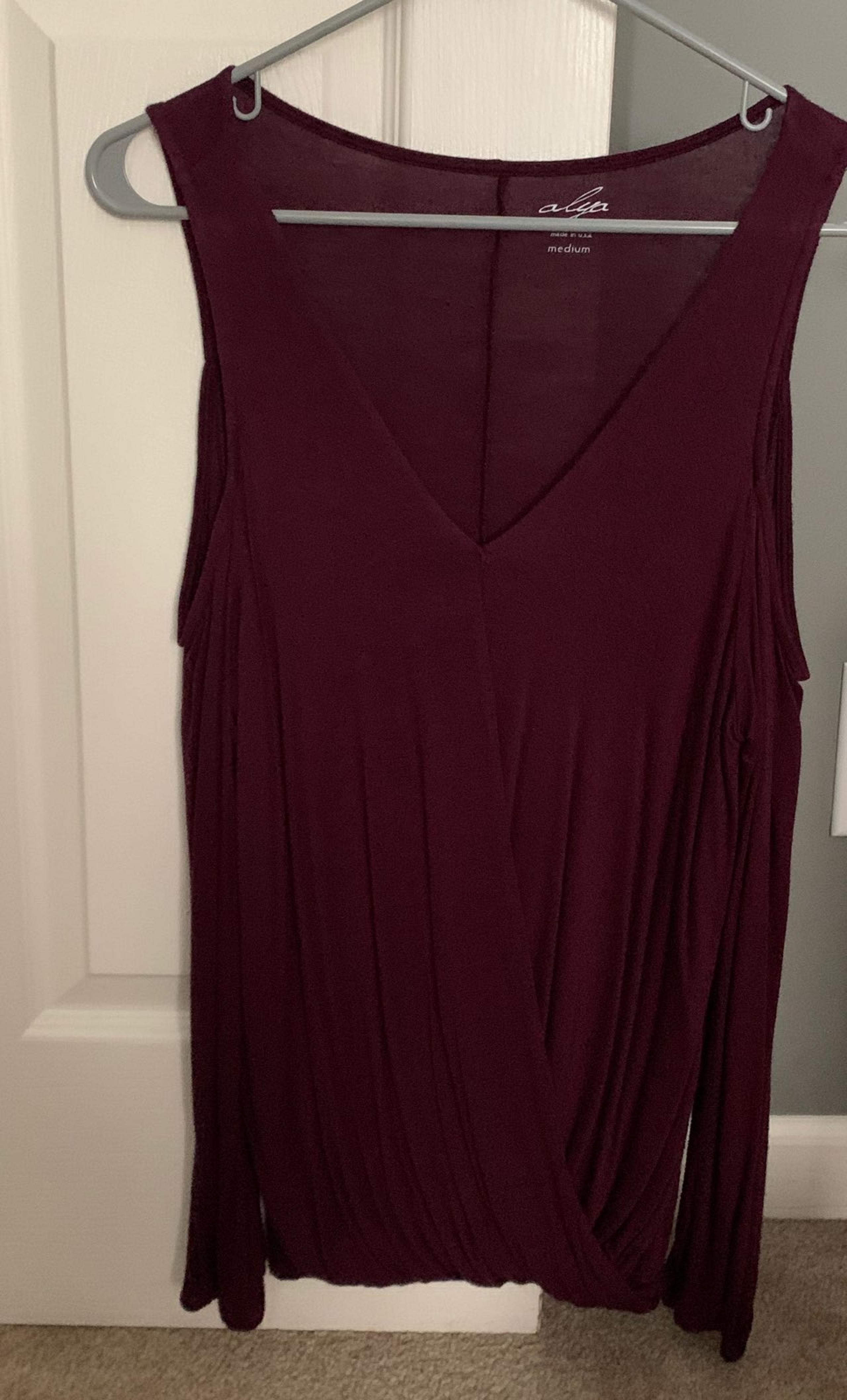Womens shoulder cut out top