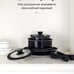 8 Piece, with 2 Removable Handles and 2 Lids, Induction Kitchen Cookware Set for