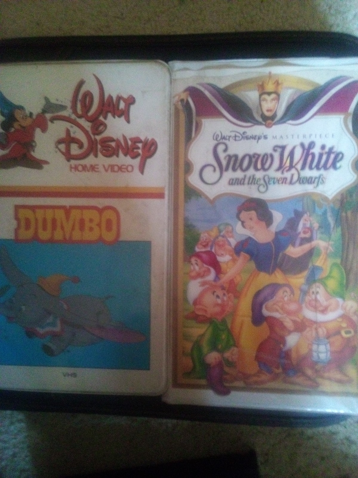 WALT DISNEY'S DUMBO AND SNOW WHITE VHS