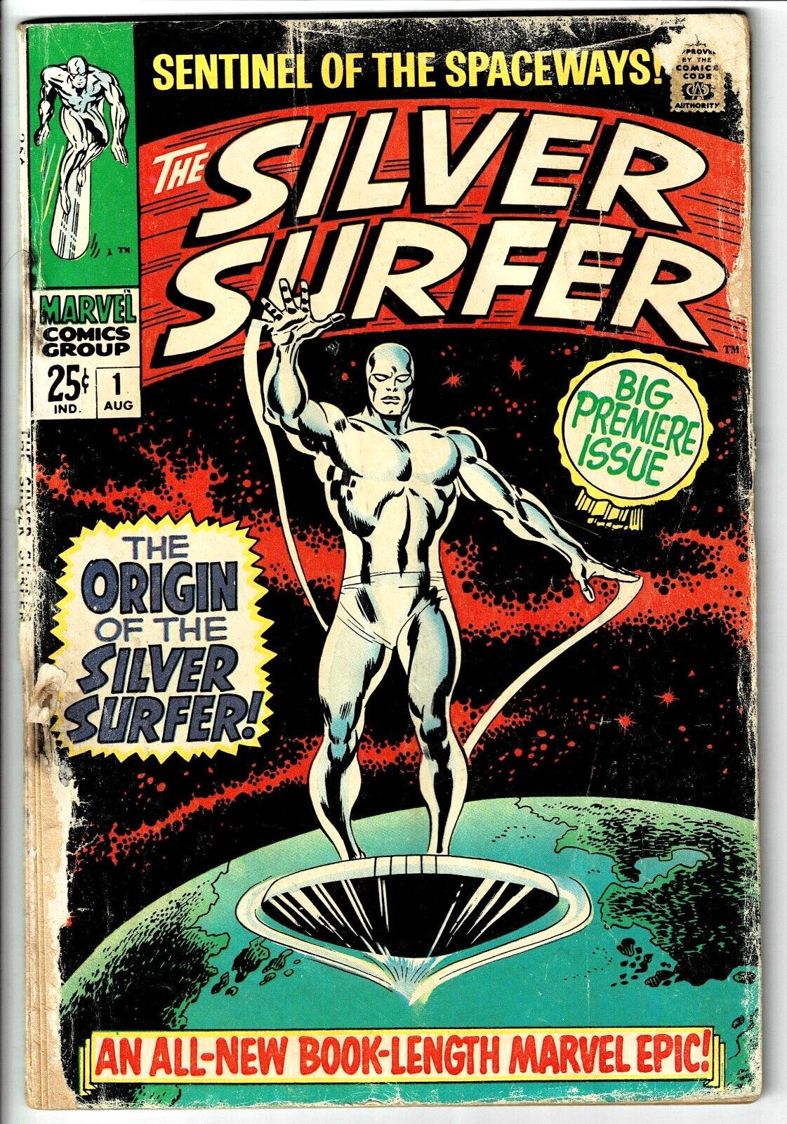 The Silver Surfer #1 FR 1.0 See Pics 1968 Buscema Marvel Comics Silver Age U-HV