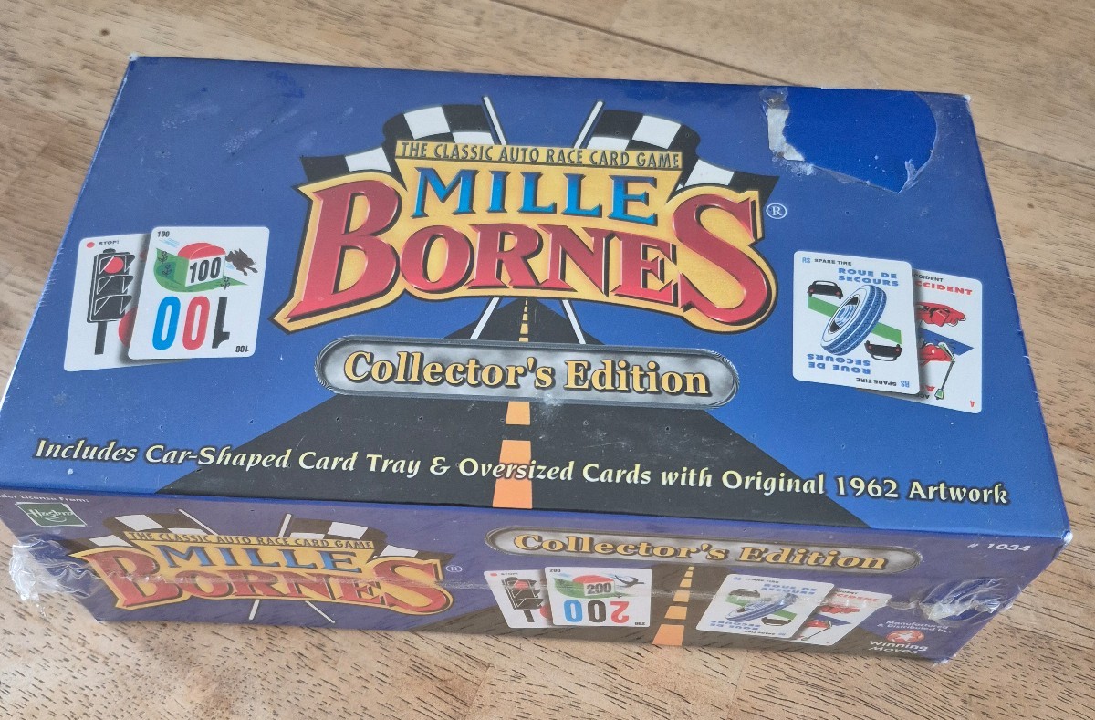 Mille Bornes Classic Auto Race Card Game Collector's Edition New Sealed