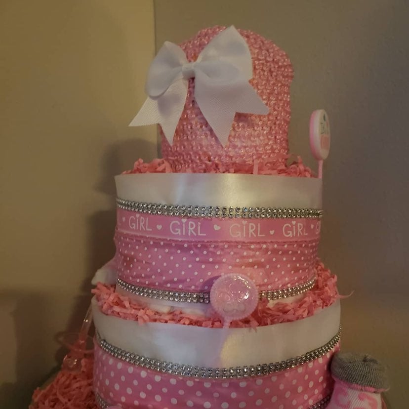 Girl Diaper Cake