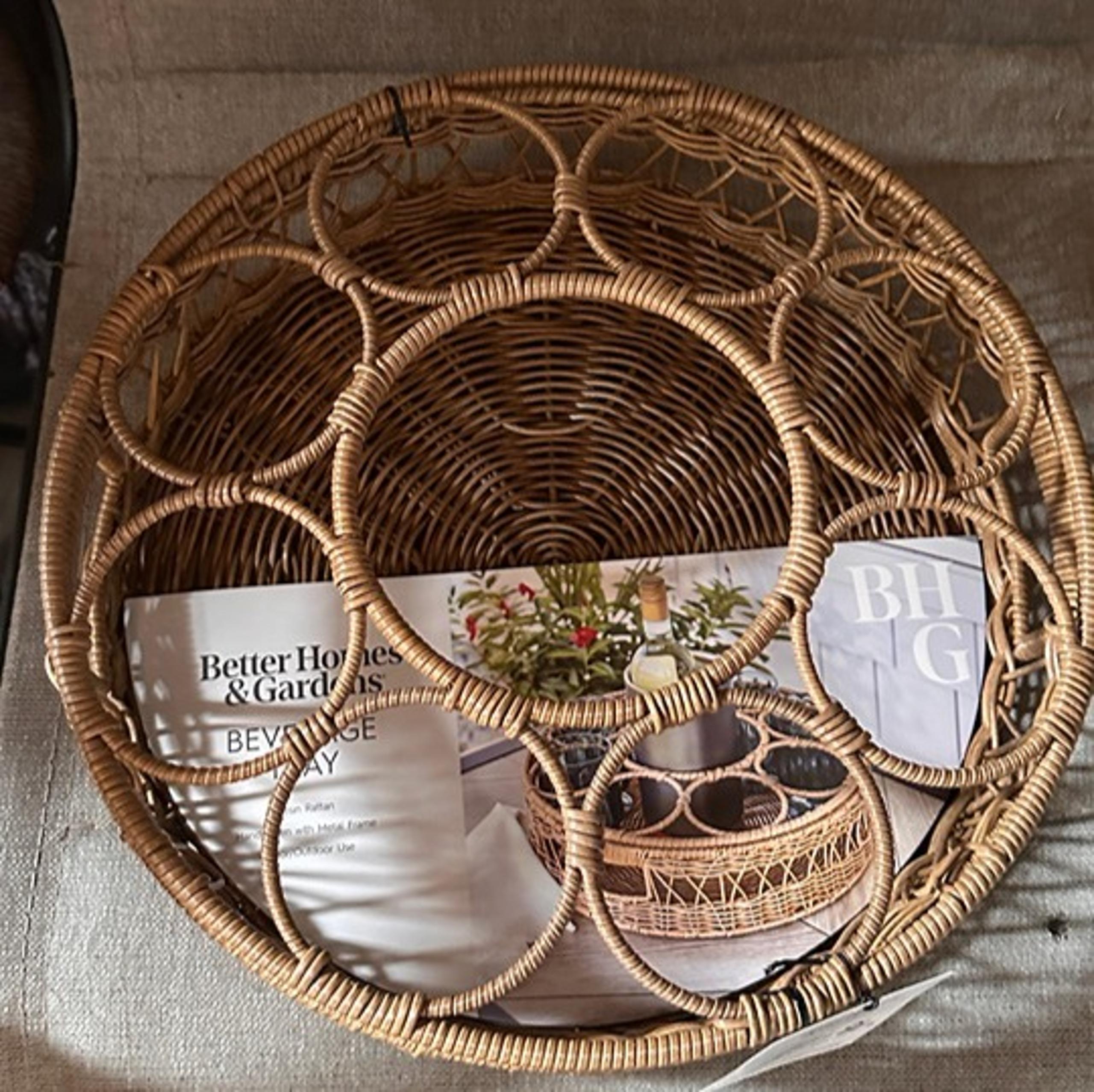 Rattan Beverage Tray