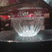 Vintage crystal glass bowl