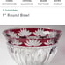 Vintage crystal glass bowl