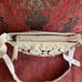 Dan W Ivory 3D Laser Cut Floral Stud Shoulder/Crossbody Bag. VGUC!