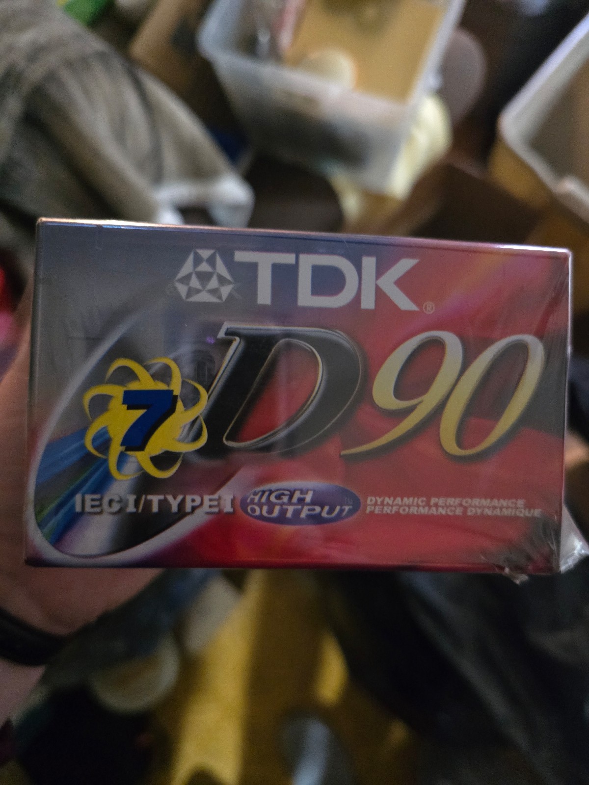 BLANK TDK CASSETTE TAPE D90 IEC I TYPE I HIGH OUTPUT sealed set of 7