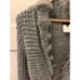 Womens Vintage Artex Fashion Gray Long Cardigan Sweater Dress Belted Size Medium