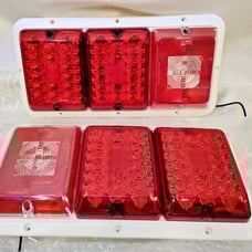 BARGMAN SET OF 2 TRAILER light RED LED TAIL LIGHT INCADESCENT BACKUP -47-84-530