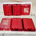 BARGMAN SET OF 2 TRAILER light RED LED TAIL LIGHT INCADESCENT BACKUP -47-84-530