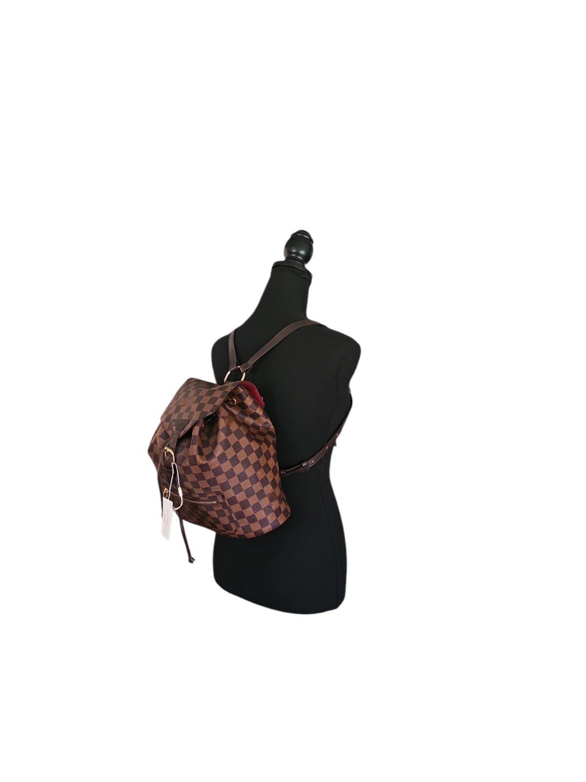 Women's Brown Leather Small Backpack