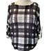 Luisa Ricci viscose blend 3/4 cold shoulder sleeve top size L Made in Italy