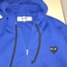 Comme des Garcons play BLUE HOODIE JACKET