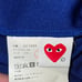 Comme des Garcons play BLUE HOODIE JACKET